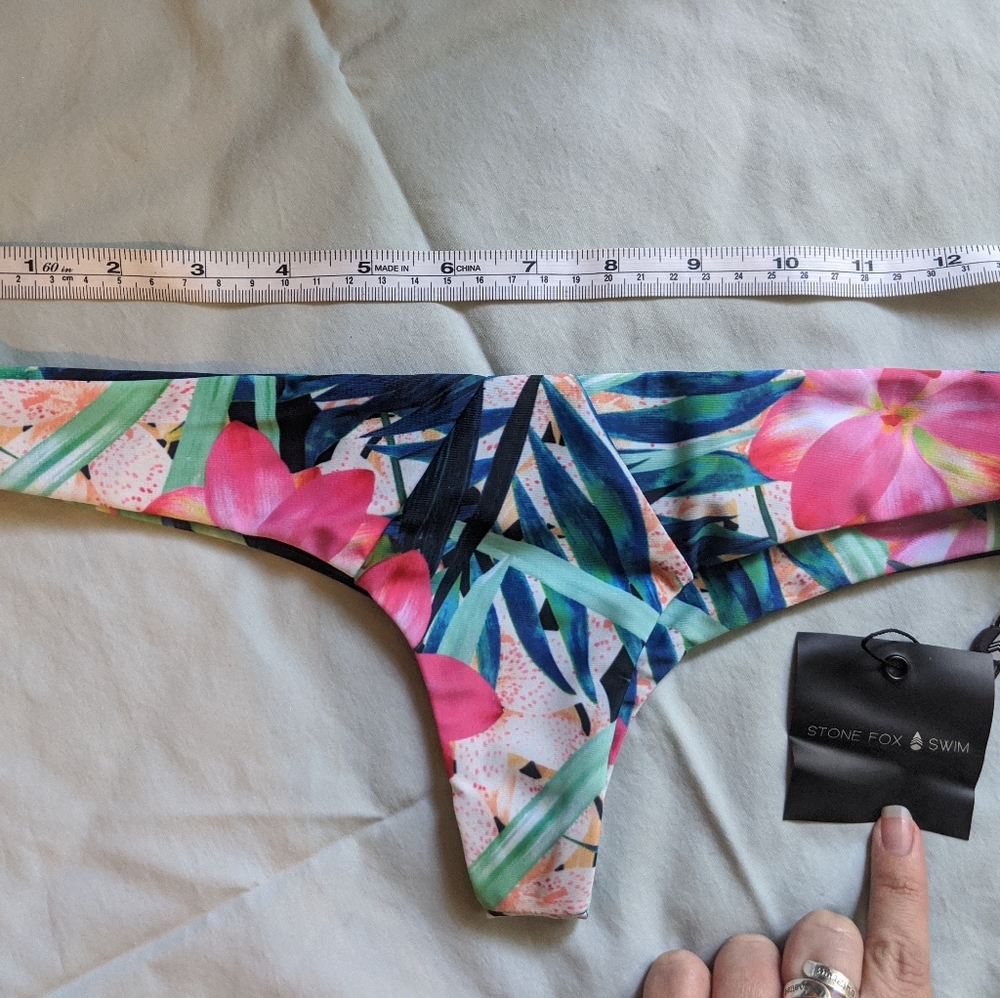 Stone Fox Swim Bikini Bottom - Aloha Daze - Small